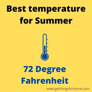 BEST thermostat TEMPERATURE for summer